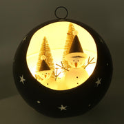 Blue led metal sphere cm ø22h22