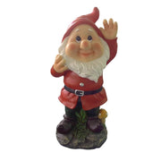 Dwarf red dress garden statue 16x13,5x28H