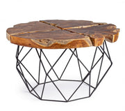 Adanya vintage metal and wood coffee table