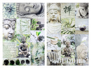 4x Print On Glossy Canvas Meditate Ass2 60X90