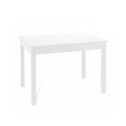 Extendable dining table entirely in melamine wood 90x160-200 cm white