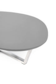 Coffee table in light gray mdf 140x80x32h cm