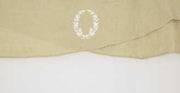White curtain with beige flounce cu-2092 cm. 140x260