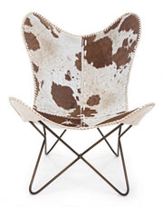 Buffalo brown metal armchair