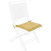 Square mustard poly cushion 40x40