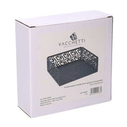 Silver metal candle holder cm ø11h15