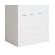 Cabinet with ironing board White melamine wood drawers cm 44x57xH.89
