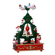 Tree wood music box cm17x12h29