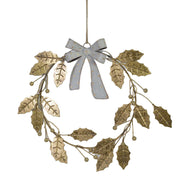 Gold garland metal decoration cm24x3x27