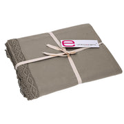 Amelie dove gray square tablecloth cm140x140