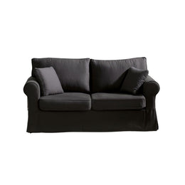 Country sofa 2 seater gray soro 95 173 cm.