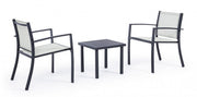 3-piece garden lounge set in anthracite Auri metal