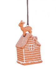 4x Gingerbread House Pendant