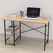 Rimi desk with 2 sonoma oak shelves
