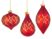 12x Red Embellish Vt Pendant Ass3