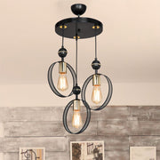 Esin pendant lamp with three MDL4423 circle lampholders