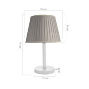 Piray table lamp ASZ1277 white glass