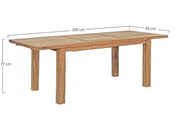 Bounty extendable teak wood garden table