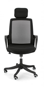 Laurent office chair with armrests black