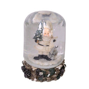 Glass ball with snow father white cylinder cmø8h10,5