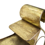 Gold metal sled cm160x84h115