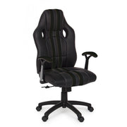 Office armchair with black leatherette Spider armrests