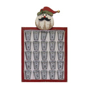Wood and metal advent calendar Santa Claus 50.5x83x3cm