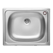 Built-in single-bowl kitchen sink in satin stainless steel 40x50 cm (N20535)