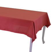 Rectangular brick red Juliette tablecloth cm140x240