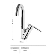 Dyno Mixer with 40mm Cartridge and Chrome Finish