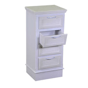 Liverpool wooden cabinet 4 drawers white cm37x30h79.5