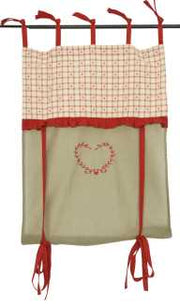 Beige ro fabric window curtain. re-0649cm. 75x160