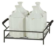 Jar 4pcs. w-pedestal we-5261 cm. 19.5 x 17 h 14.5