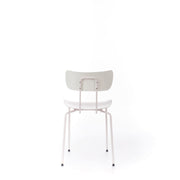 Polypropylene chair with white seat