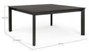 Extendable garden table Konnor anthracite