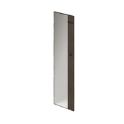 Wall-mounted Mirror Coat Rack - Mud Color 182x50x4cm