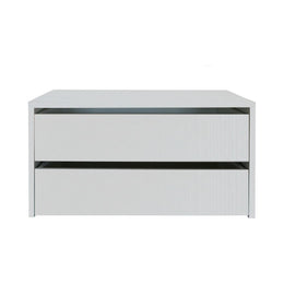 Wooden chest of drawers for indoor wardrobe White color cm H.50xL.86,5xP.45