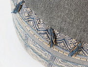 Ethnic style cotton pouf TILAK Snorkel diameter 50x h35 cm