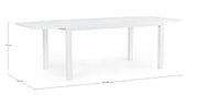 Table All.Hilde 160-240X90 White Ld30