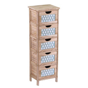 5-drawer chest of drawers 30x23x94h cm