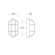 Plaf Picc.Cage white oval industrial line