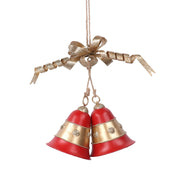 Red metal bell cm23x15x6