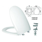 Toilet seat in thermosetting 