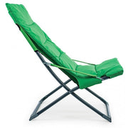 Relax folding deckchair with padding SFOD Green 60x90xh86 cm