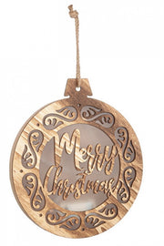 Elegant Merry Xmas C Pendant Set of 3