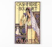 Print on wood with multicolor canvas 60x100 cm