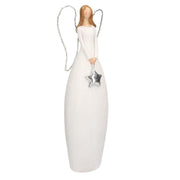 White resin angel with led cm10x7h30