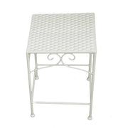 Metal Milena 1-3 Square Low Column White 30x30x43cm