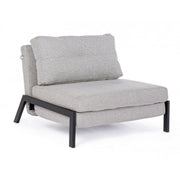 One seat space-saving sofa bed in Beige HAYDEN fabric 95x96x h79 cm