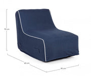 Chaise Longue Rihanna Inflatable Blue
